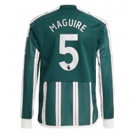 Camiseta Manchester United Harry Maguire #5 Visitante Equipación 2023-24 manga larga